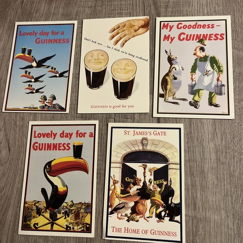 Guinness collectors postcards - guinness,