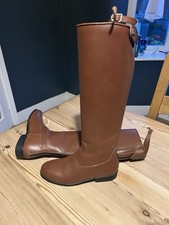 Tuffa Showtime Boots Traditional Showing Boots Size 6 Straight Top Worn Once!