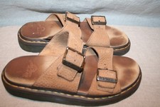 DR MARTENS Sandals EU39 UK6 Josef Suede Slider Premium Super Soft Tan Leather