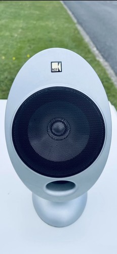 Kef egg speakers - kef, silver