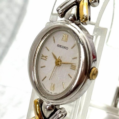 Seiko quartz oval two tone - seiko,