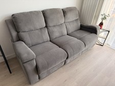 Grey fabric 3 SEATER SOFA with