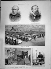 Old 1890 John Fowler Baker Forth Bridge Prince Wales Riveting Machine Victorian