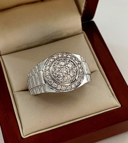 14k white gold - gold, lab