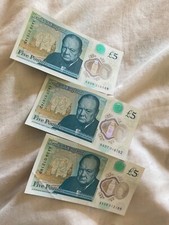 £5 Note Never Been Used AA09