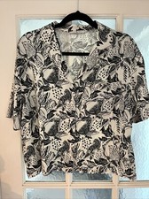 Tu Sainsbury’s Ladies Leopard Design Shirt Size 12