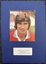 Signed Martin Buchan Manchester United Football Autograph Scotland 1970s