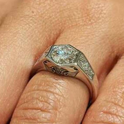 14k white gold finish 2ct - 14k,