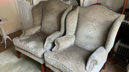 Pair parker knoll - wing, back