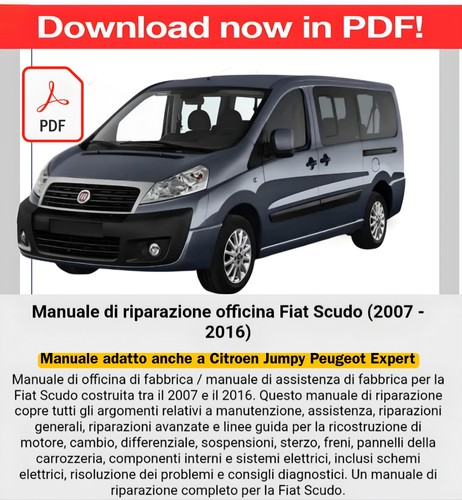 Workshop manual fiat - workshop, scudo