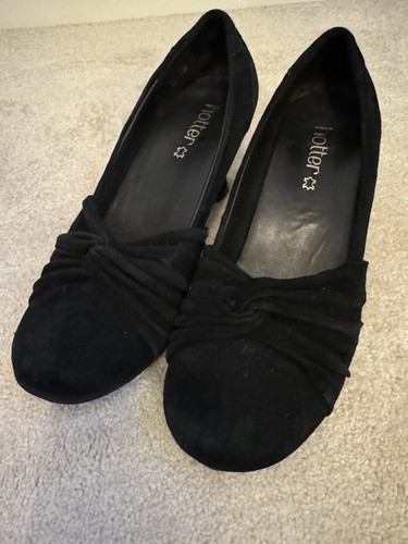 Hotter amethyst black suede - 'amethyst',