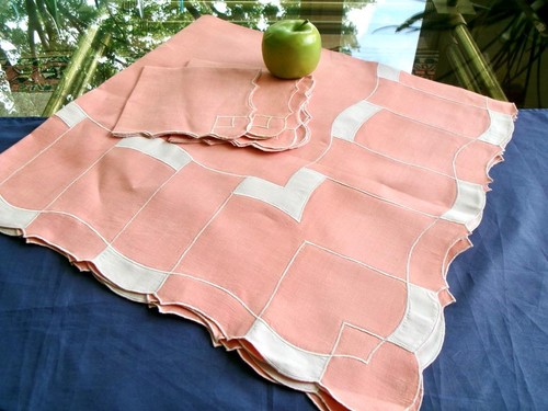 Vintage 1950s art deco salmon - 1950s,