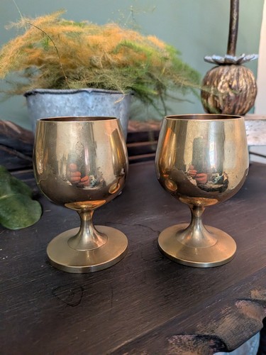 Vintage solid brass mini - solid,