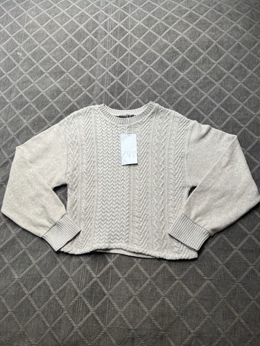 Zara cable knit sweater - cable,