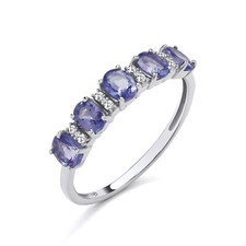 9ct White Gold Tanzanite &