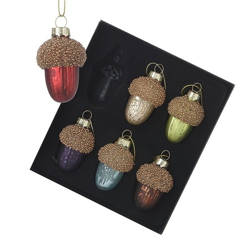 Glass handcrafted baubles - glass,