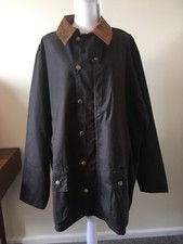 Barbour Beaufort rustic wax jacket coat size XXL BIG FIT 2XL