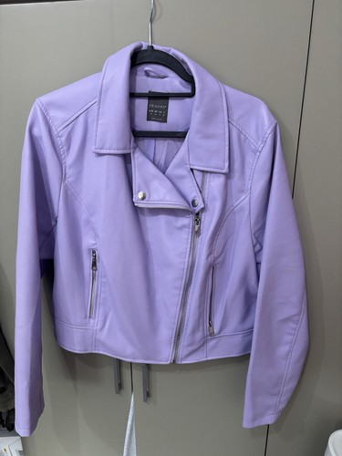 Women faux leather biker - women's,