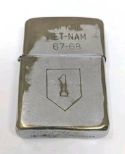 1967 Zippo Vietnam War 1st Infantry Cigarette Lighter Lai-Khe Lou Military Rare