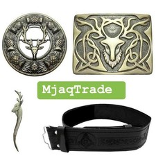 Scottish Men's Kilt Stagehand Outfit 6 pieces