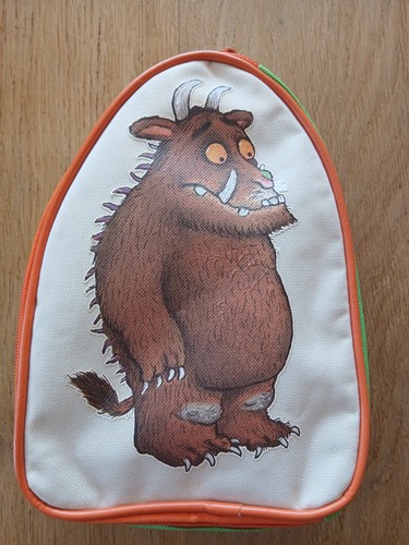Gruffalo zip lunch bag - up,
