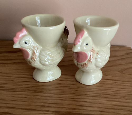 Set ceramic chicken hen - 2,