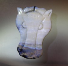 WOW RARE SOLID 48 CT NATURAL BORDER OPAL FM COOBER PEDY AUSTRALIA  LION HEAD.