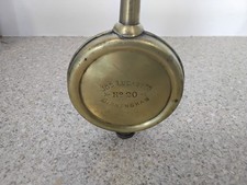 VINTAGE JOS. LUCAS LTD (No 20) BRASS BANJO THUMB CLICKER TYPE OILER/OIL CAN