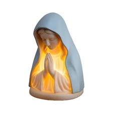 Virgin Mary Night Lamp Sacred Virgin Mary Statue Night Light Soft Eye