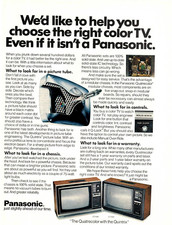 1976 Print Ad  Panasonic Color
