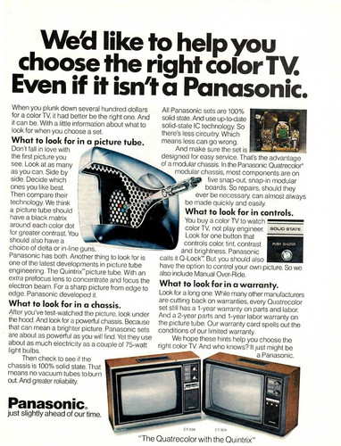 1976 print panasonic color - 1976,