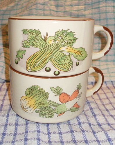 Ceramic soup cups mugs - 2,