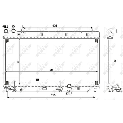 Radiator for honda - radiator, jazz