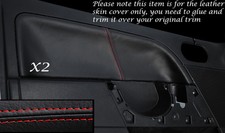 RED STITCH 2X FRONT DOOR CARD