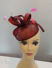 Red/multicoloured Mesh Hat