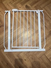 iSafe Deluxe Stair Gate 90° Stop Open & Auto-Close StairGate - White 75-85 cm