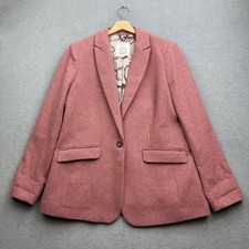 JOULES Tweed Jacket UK 16 Pink