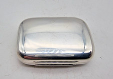 NICE TOP QUALITY ANTIQUE STERLING SILVER BOX VESTA CASE / MATCH SAFE LONDON 1878