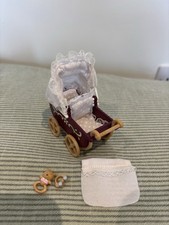 Sylvanian Families Deluxe Double Pram Set with Original Accessories
