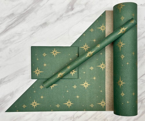 Christmas wrapping paper gold - paper,