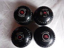 Thomas Taylor Lignoid Supergrip Size 5 Bowls VGC inc Carrier & DP Tape Measure