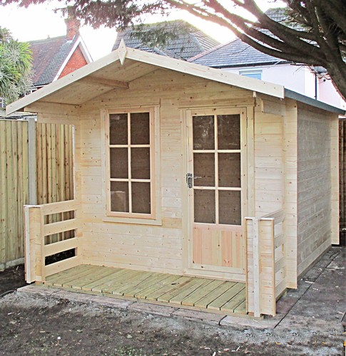 8x8 log cabin summerhouse - cabin,