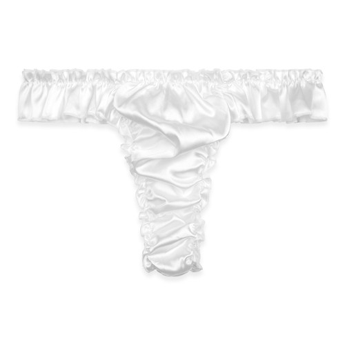 Satin ruffle low - ruffle,