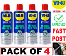 4 x WD-40 Motorbike Wax &