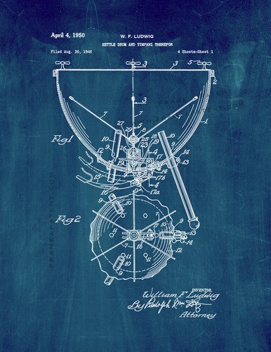 Kettle drum and timpani patent - and,