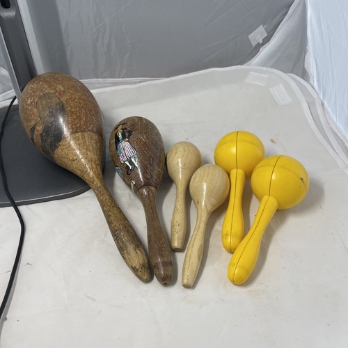 Maracas job lot wood - maracas,