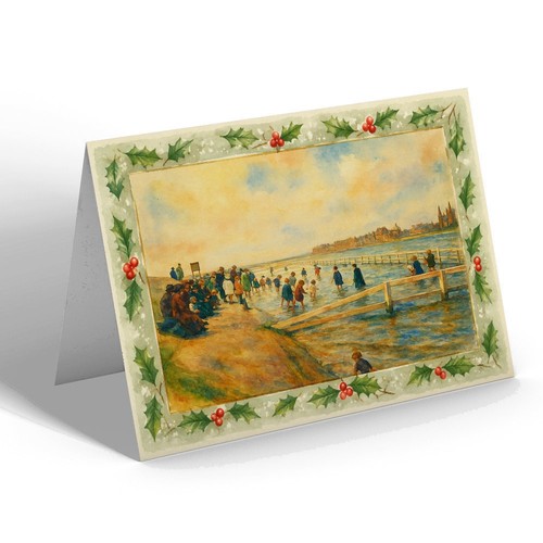 Xmas notelet paddling pool - -,