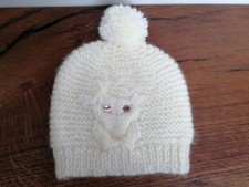 Premature Baby Cream Owl Hat 26cm