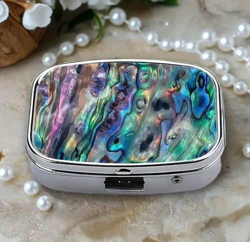 Metal pill trinket - metal, /