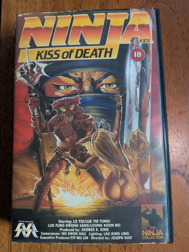 Vintage retro ninja - ninja, kiss